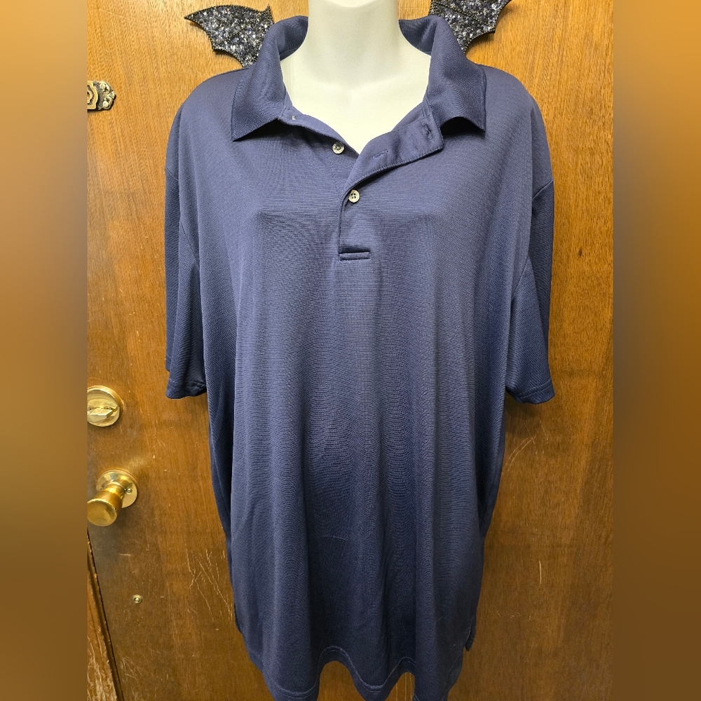 PGA Tour Men's Navy Golf Shirt, size XXL